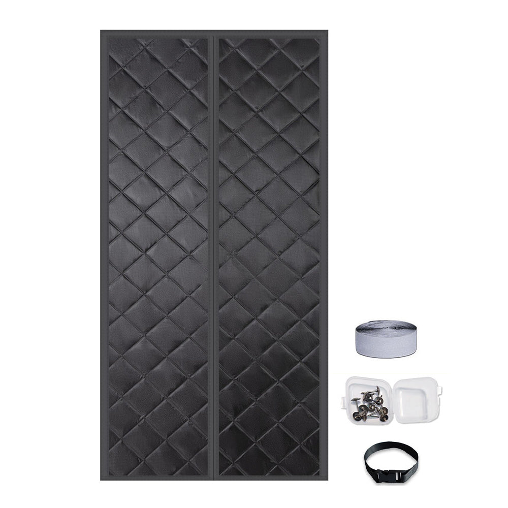 80X205CM Durable Magnetic Closure Thermal Insulated Door Curtain