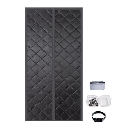 80X205CM Durable Magnetic Closure Thermal Insulated Door Curtain