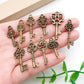 100 Pack Vintage Key Charms Antique Style Bronze Brass for DIY Jewelry Pendant