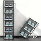 2 Pcs Clear Stackable Shoe Boxes Plastic Sneaker Containers for Closet Under Bed