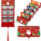 10-Slot Foldable Christmas Red Envelope with Foil Stamping