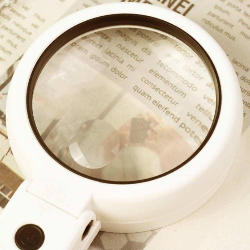 Stand Handheld Foldable Magnifier with LED Light