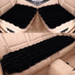 3Pcs Faux Fur Plush Seat Cushion Set Non Slip Seat Protector for Winter