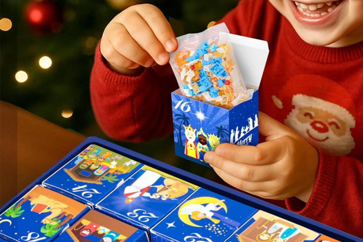 2025 Christmas Advent Calendar 24 Days Building Block Set Nativity Toy Gift