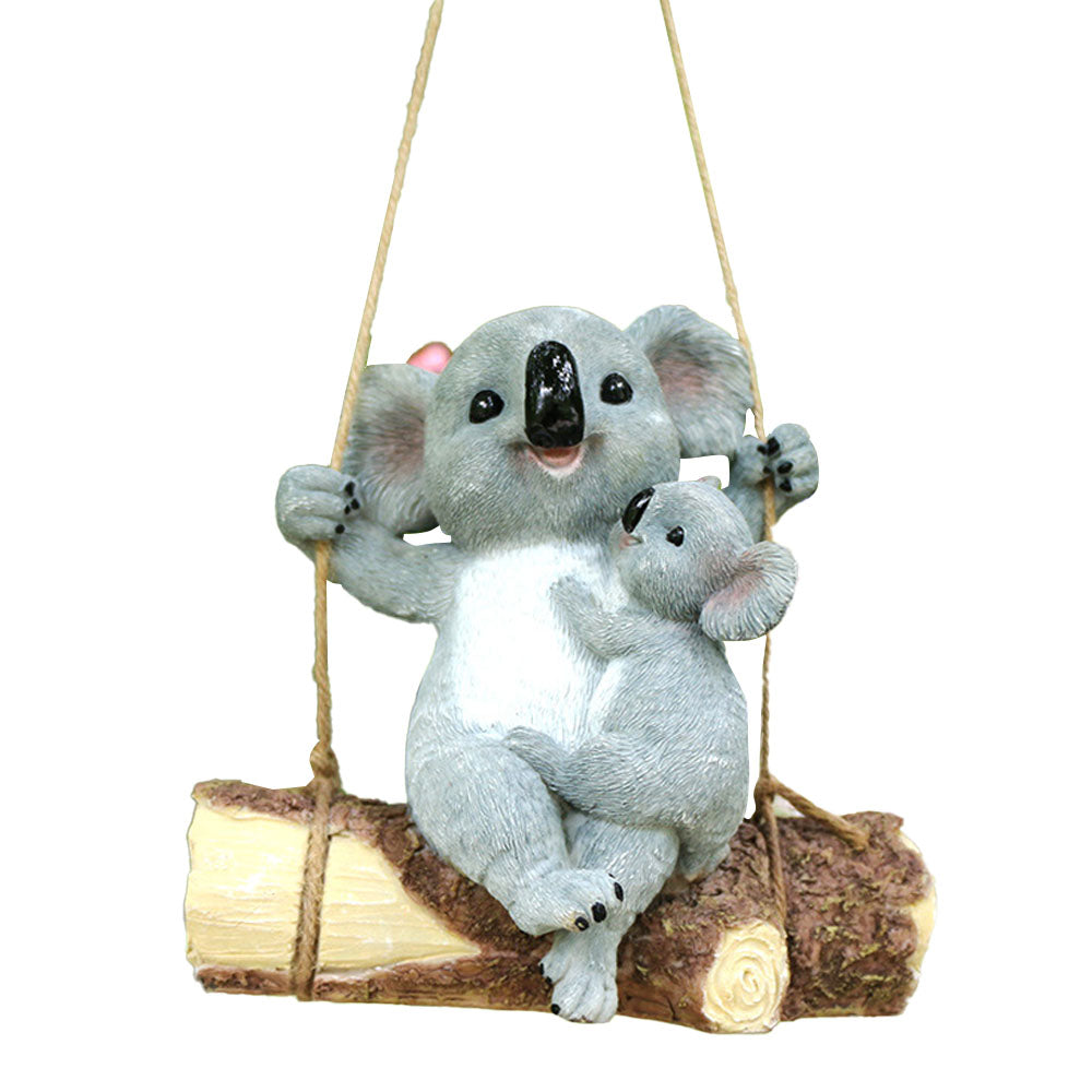 Resin Koala Garden Hanging Figurine Statue