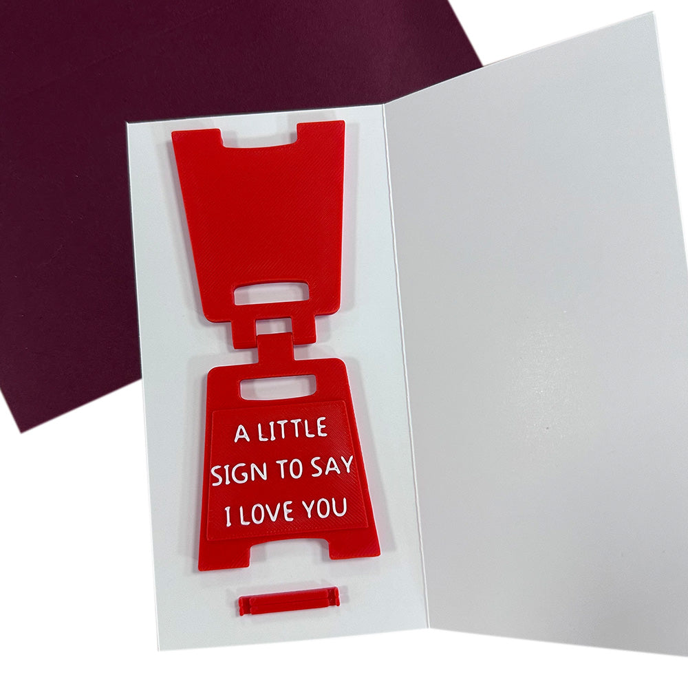 2XA Little Sign to Say I Love You Mini Ornament Plaque for Home Desk Decoration