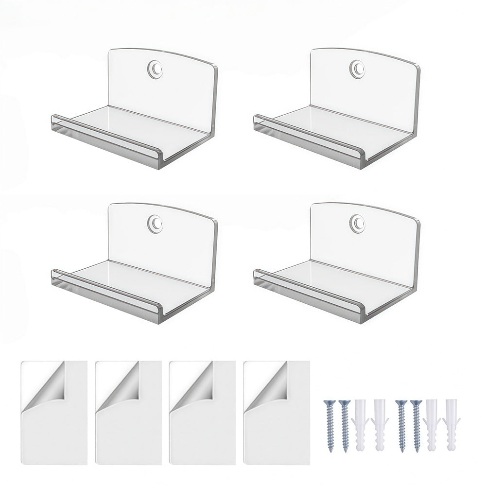 4Pcs Vinyl Wall Mount Record Wall Display Album Wall Mount for 1LP and 2LP