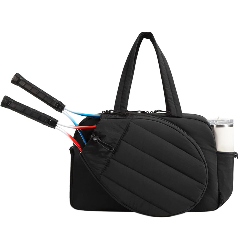 Womens Tennis Gym Bag Sports Tote Fits Two Rackets with Shoe Compartment