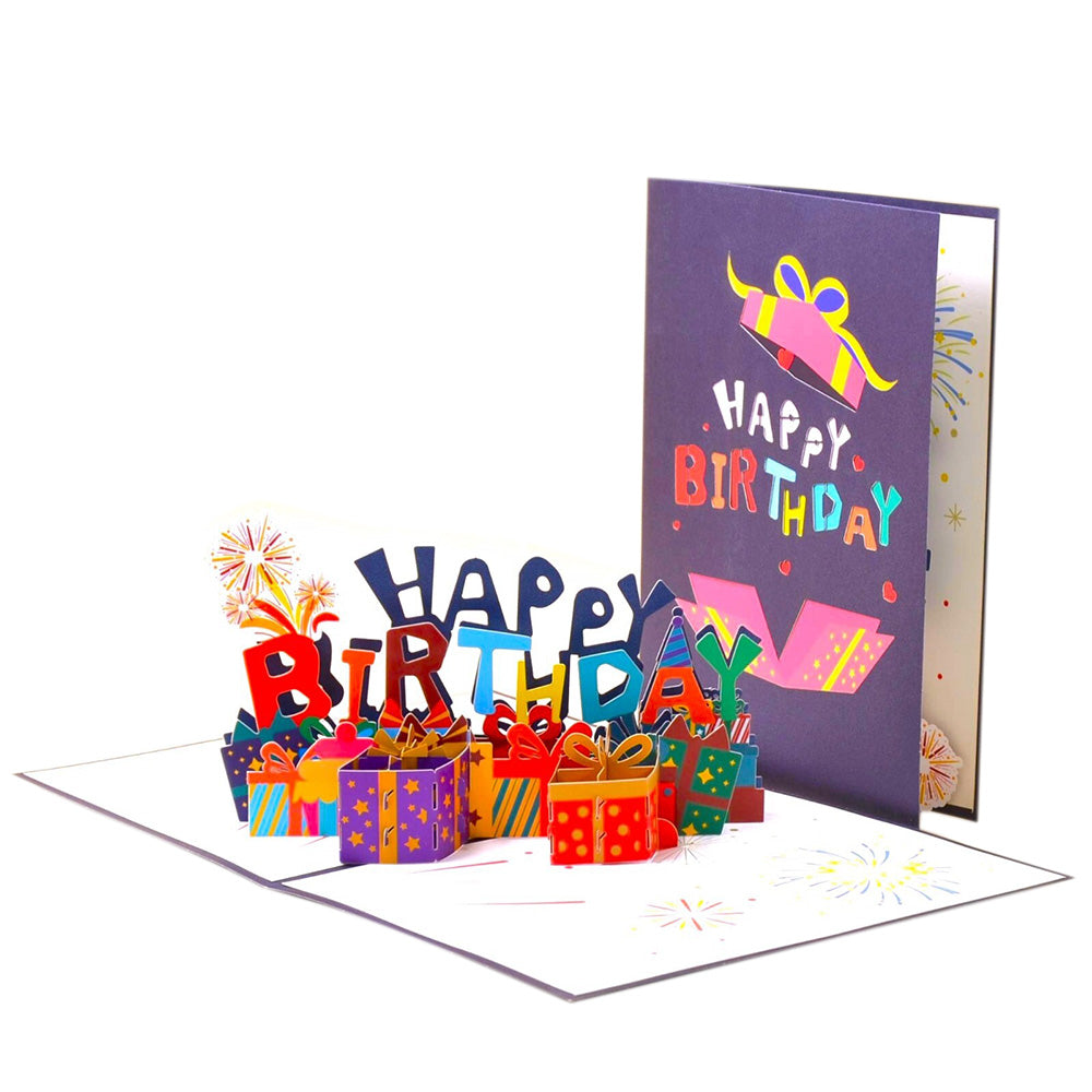 3D Pop Up Happy Birthday Card with Envelope