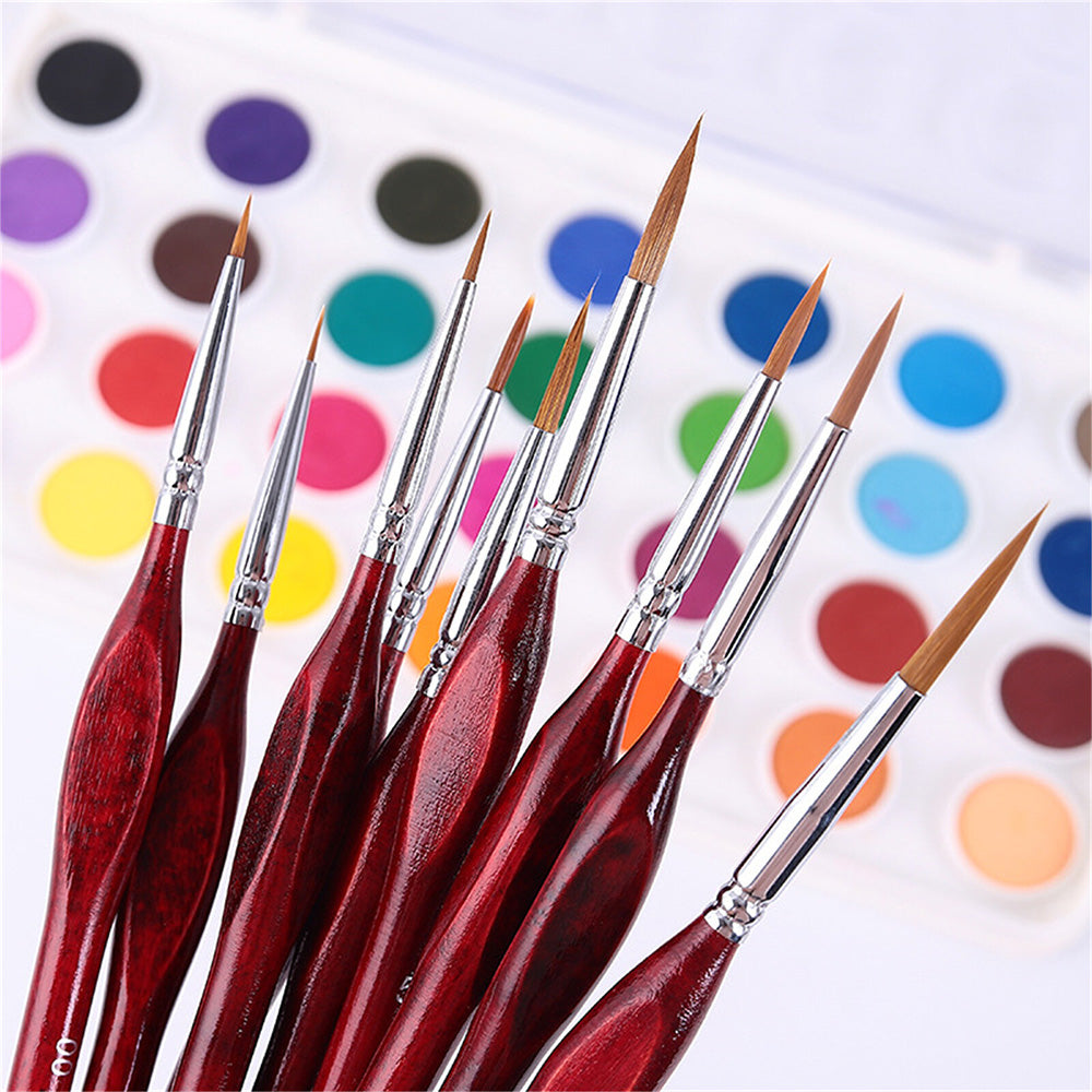 11 PCS Artist Paint Brush Set Detail Painting Brush for Watercolor Acrylic Oil
