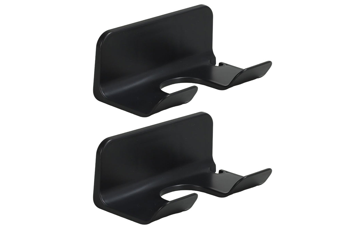 2PCS Wall Mounted Hair Dryer Holder with Cord Organizer Adhesive Blow Dryer Storage Rack