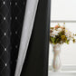 2XBlackout Curtain Gradient Color Curtains for Bedroom Living Room-Black