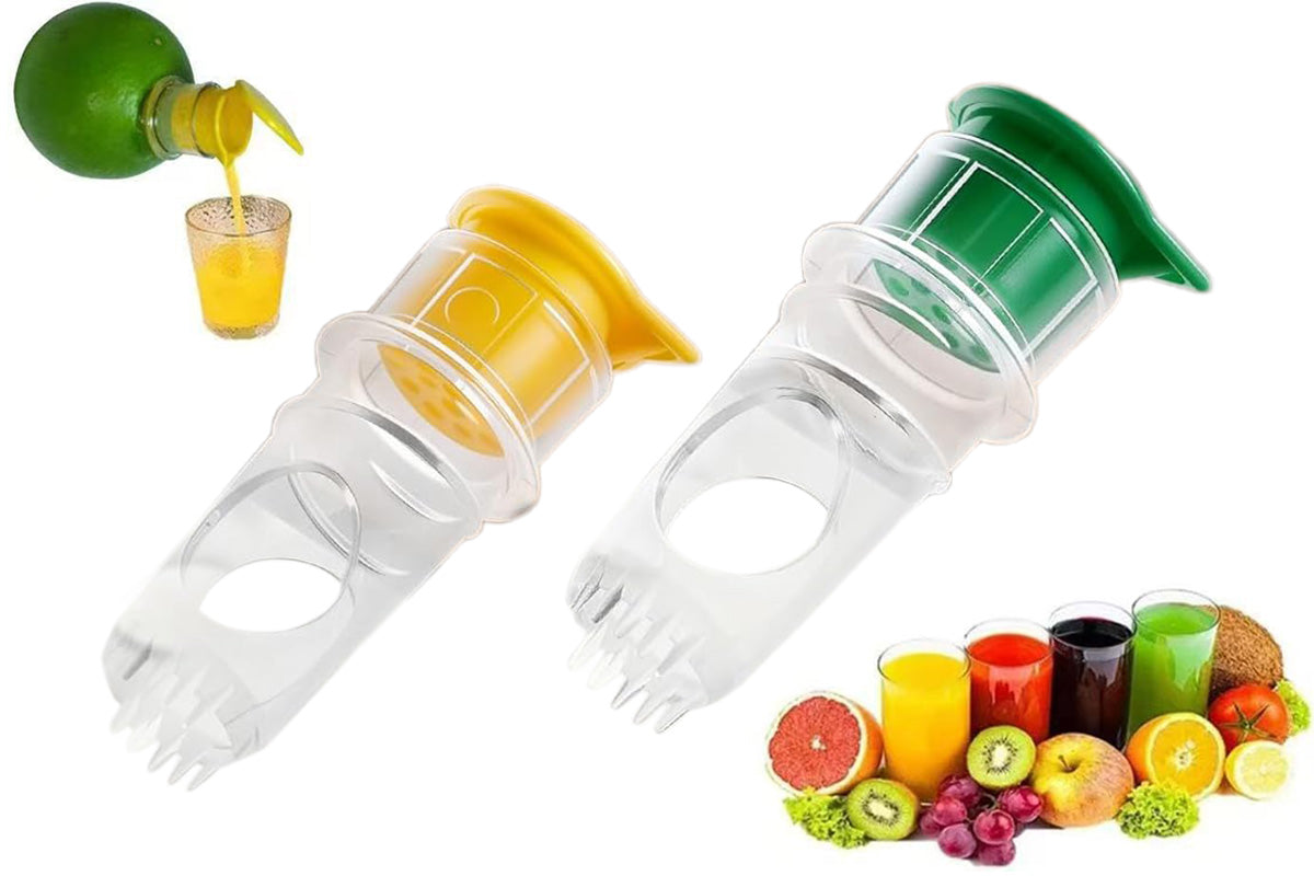 2Pcs Lemon Squeezer Screw Top Portable Citrus Juicer for Lemon Lime Orange