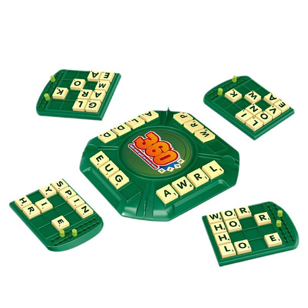 Scrabble Board Game Rotating Word Building Family Party Game