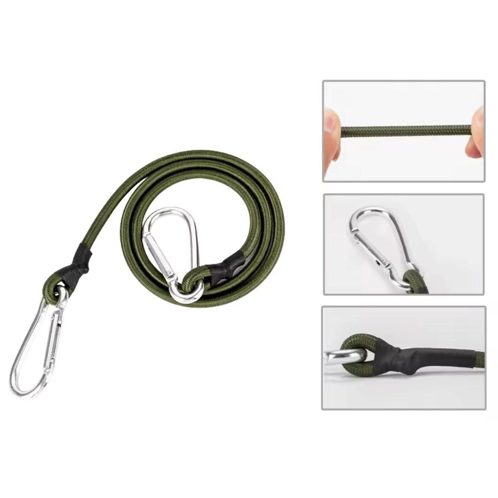 Outdoor Camping Strong Elastic Cord with Carabiner Hook