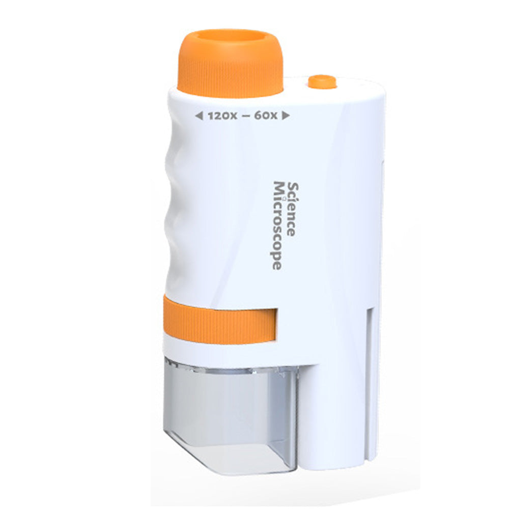 60X - 120X Portable Handheld Microscope Mini STEM Science Toy with LED Light