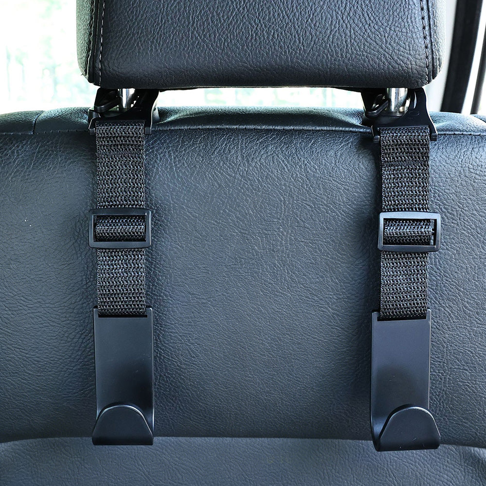 4Pcs Vehicle Headrest Hook Adjustable Multi Functional Cargo Hook for Most Cars