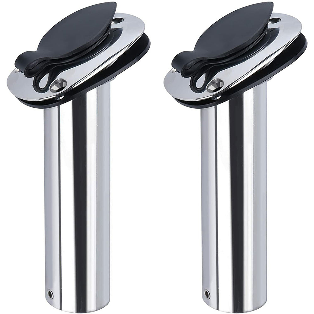 2Pcs Stainless Steel Fishing Rod Holder 30 Degree Flush Mount for Boat