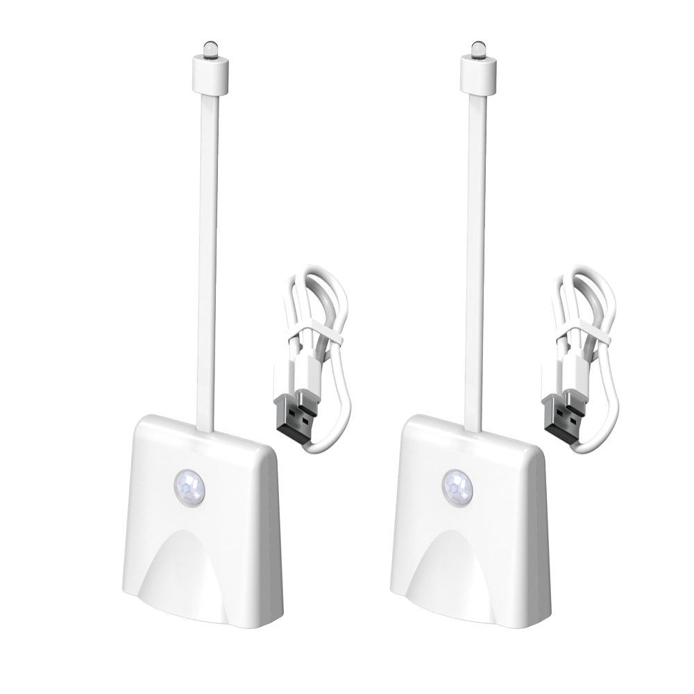 2Pcs Toilet Night Light with Star Projector Motion Sensor Activated LED Lamp