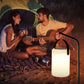 Solar Portable Wireless 8 Colors Dimmable RGB  Table Lamp-Cylindrical