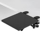 Clamp-On Engineered Wood Desktop Extender Tray with Foldable Armrest