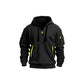 Fleece Hooded Sweatshirt Casual Hoodie for Men-Black