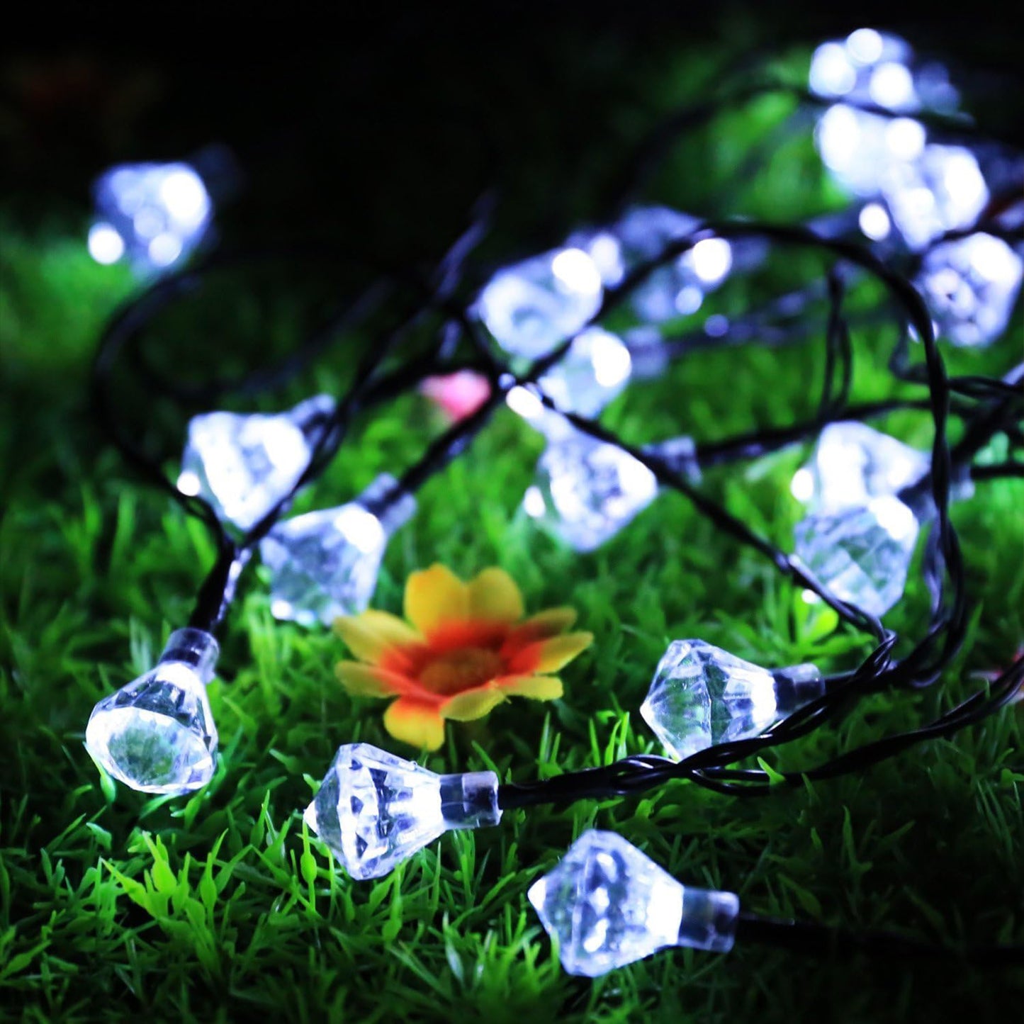 20 LED Diamond Solar Light Waterproof String light
