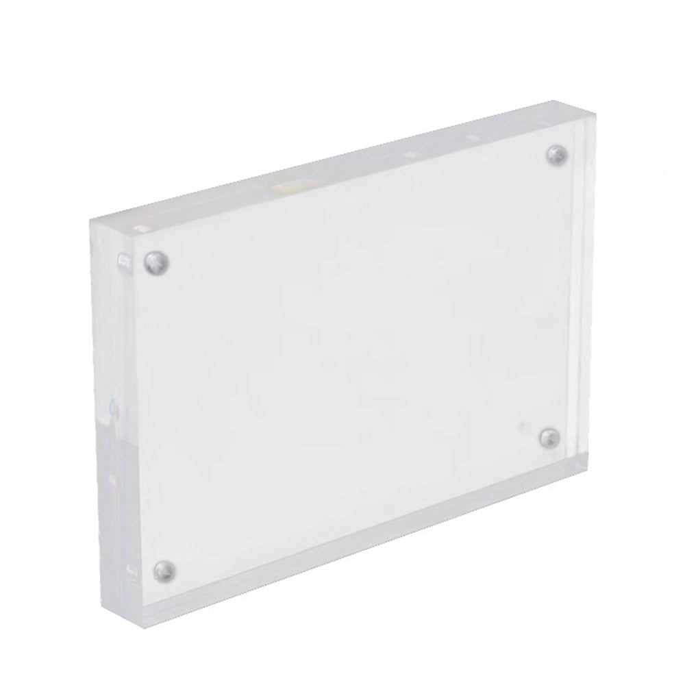Double Sided Clear Acrylic Photo Frame with 8 Attraction Pieces