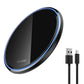 Fast Wireless Charger Pad with Mirror Surface for Phone