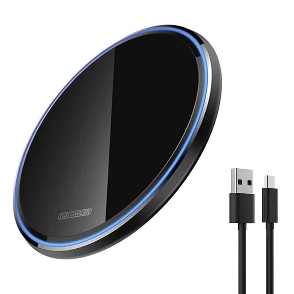 Fast Wireless Charger Pad with Mirror Surface for Phone
