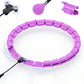 32 Section Weighted Hoola Hoop Adult Smart Hula Thin Waist Fitness Weight with Rollers