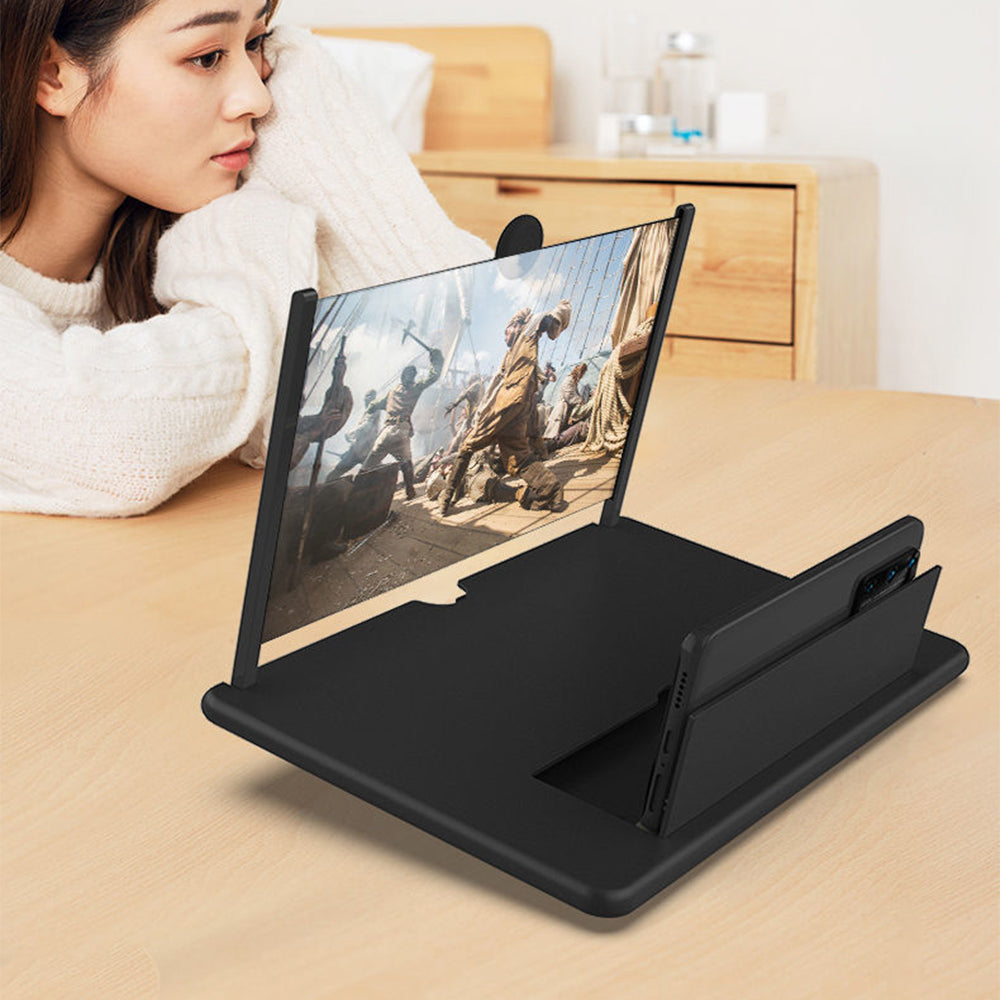 Cell Phone Screen Magnifier HD Video Amplifier Stand Bracket Phones Screen Magnifier for Smartphones