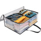 3PCS 60L Clear Plastic Storage Bags with Zipper for Clothing Blanket Comforter