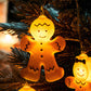 Christmas Decoration Gingerbread Men Cookies String Lights Battery Operated