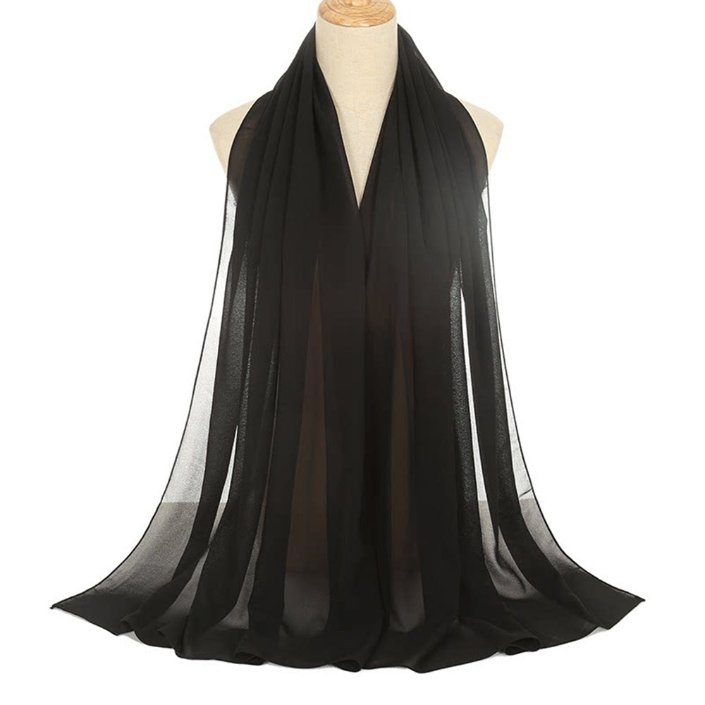 Chiffon Evening Dress Shawl for Weddings Parties 70x170cm