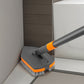 Extendable Tile Scrub Brush with 4 Brush Heads Shower Floor Cleaning Brush