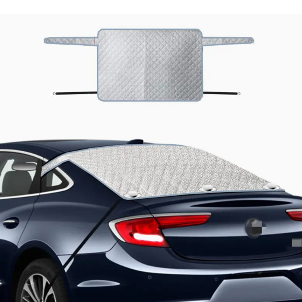 Car Rear Windscreen Snow Cover with Windproof Elastic Straps