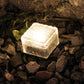 2Pcs Solar LED Ice Cube Floor Tile Ground Lamp Lawn Lamp
