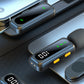 Wireless Lavalier Microphone LED Display Mini Mic For Android Apple Phone