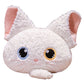 3-in-1 Pillow Blanket Hand Warmer Cat Head Shaped Cushion