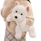 Stress Relief Realistic West Highland White Terrier Plush Toy Soft Cuddly Lying Stuffed Dog Animal
