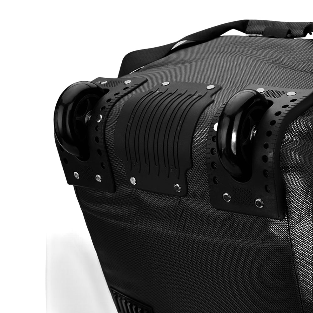 90 L Foldable Oxford Rolling Duffle Travel Bag with 3 Carry Modes