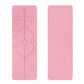 TPE Yoga Mat Exercise Fitness Sport Non Slip Workout Mat with Body Alignment Lines