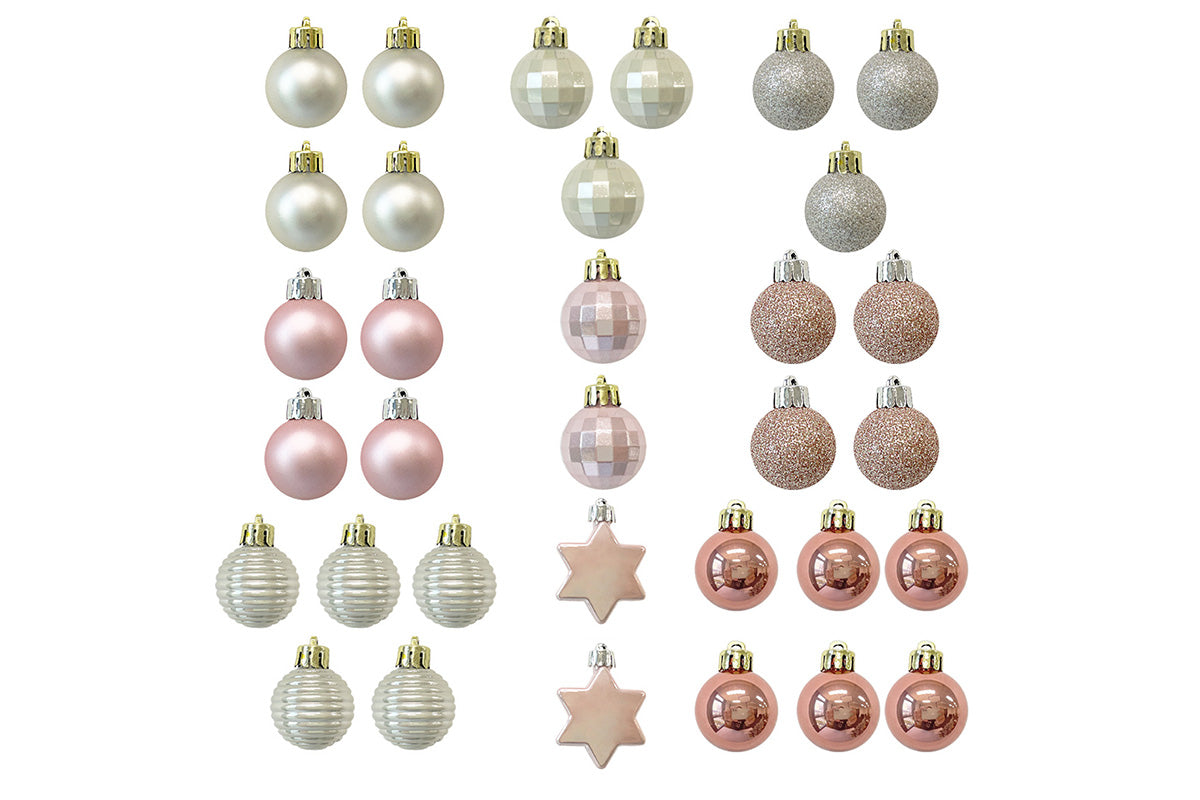 33Pcs Christmas Tree Baubles Decorations for Holiday Party Wedding
