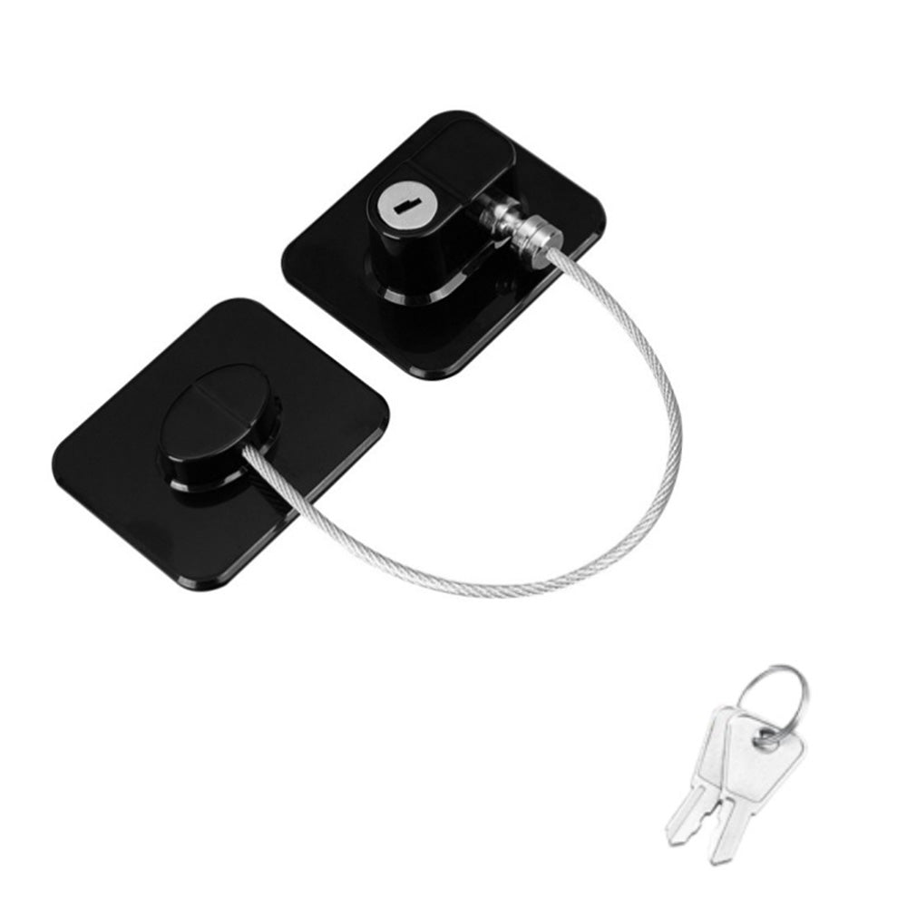 2 Pack Mini Little Ones Security Fridge Lock with Keys No-Drill for Drawer Window