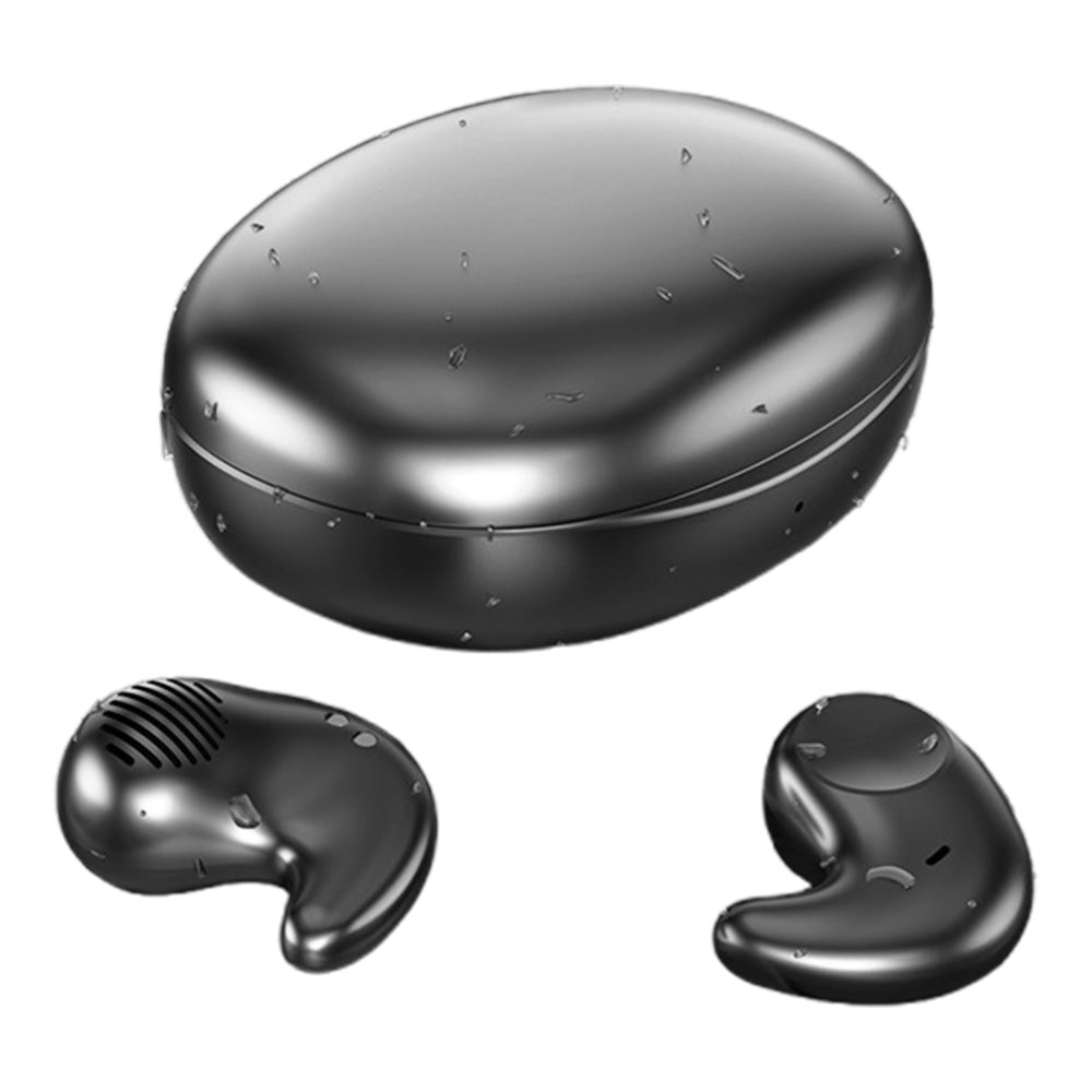 Open-Ear Bluetooth Headphones with Charging Case and Noise-Canceling Microphone