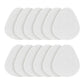 12Pcs Felt Forefoot Cushion Pads Oval Metatarsal Insoles for High Heels