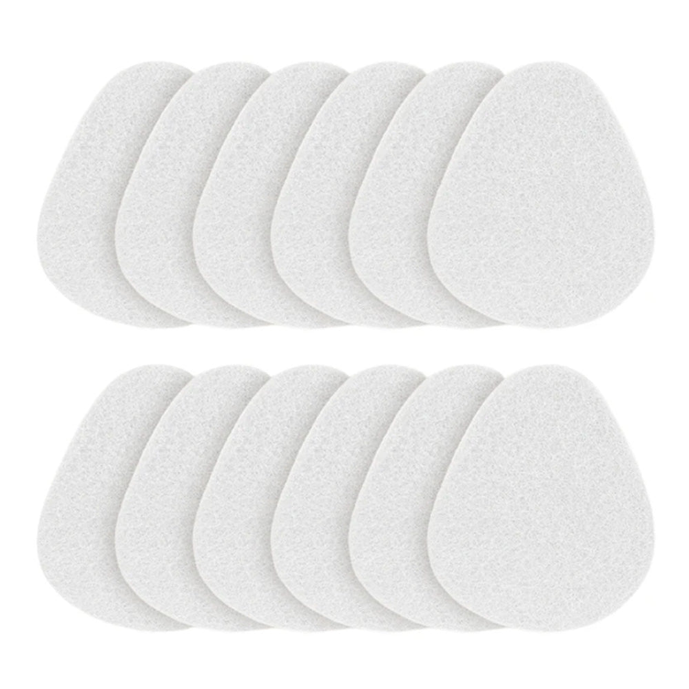 12Pcs Felt Forefoot Cushion Pads Oval Metatarsal Insoles for High Heels
