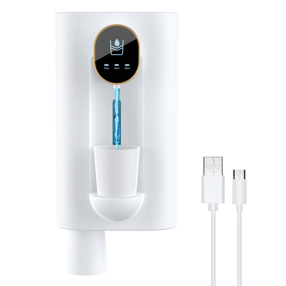 Automatic Mouthwash Dispenser for Bathroom with 2 Adhesive Cups