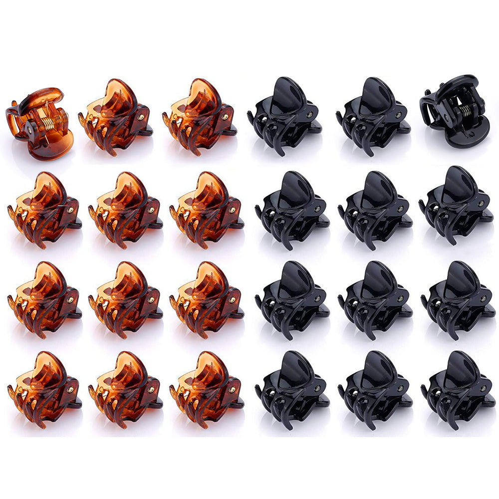 24Pcs Mini Hair Claw Clips Small Non Slip Hair Clips for Bangs Styling